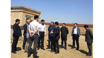 四平市市委常委、组织部部长胡越平一行到幸运传世项目现场视察指导工作