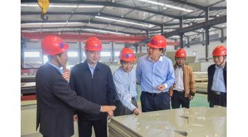 南宁市委秘书长黄宁考察幸运传世生产运营情况