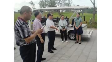 广西生态环境厅副厅长粟定成莅临幸运传世园博园环保科普馆调研