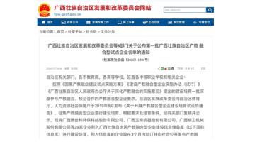 幸运传世入选广西首批产教融合型试点企业